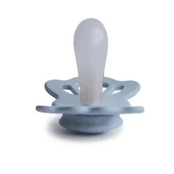 Mushie - Chupeta de silicone simétrica da sorte azul ardósia/pó 2Pk, 0/6M Sale