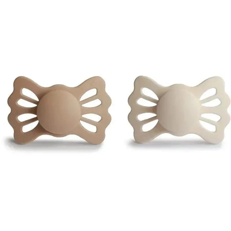 mushie__chupeta_de_silico_SKUNligr8Xu_0.webp Mushie - chupeta de silicone simétrica Lucky 2Pk, cetim/creme sedoso, 6/18M New