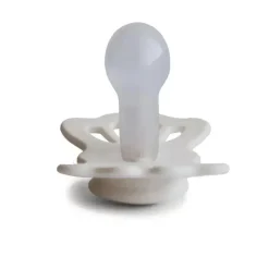Mushie - chupeta de silicone simétrica Lucky 2Pk, cetim/creme sedoso, 6/18M New