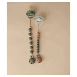 Mushie - clipe de chupeta de silicone Eva, tomilho seco New