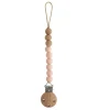 Mushie - Clipe de chupeta de silicone Eva, Blush Outlet