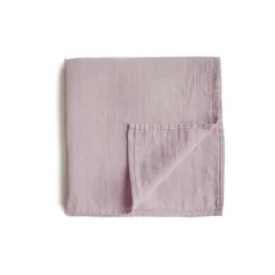 Mushie - Cobertor de musselina - Malva suave Fashion