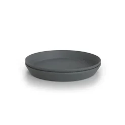 Mushie - Conjunto de 2 pratos redondos de louça (fumaça) Discount