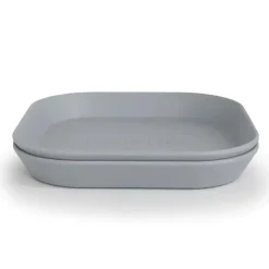Mushie - Conjunto de Pratos de Louça Quadrados, Nuvem Discount