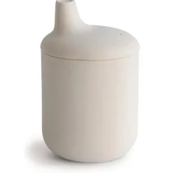 Mushie - Copo com canudinho de silicone, areia movediça New