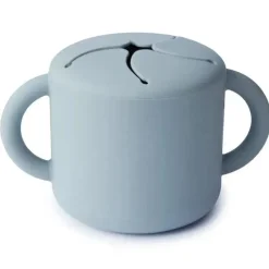 Mushie - Copo de Silicone para Bebês, Pó Azul Clearance