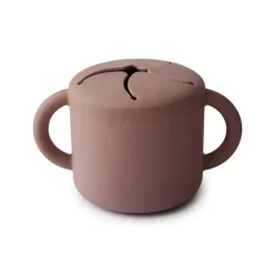Mushie - Copo de silicone para bebê - Malva Nublado Fashion