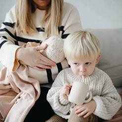 Mushie - Copo de treinamento de silicone e palha, areia movediça Discount