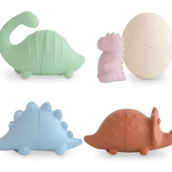 Mushie - Dino Mold Free Bath Play Set, 4 Pack Fashion
