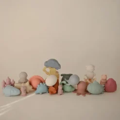 Mushie - Dino Mold Free Bath Play Set, 4 Pack Fashion