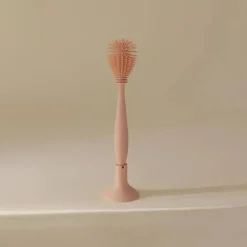 Mushie - Escova para mamadeira, silicone macio com base de sucção, blush Sale