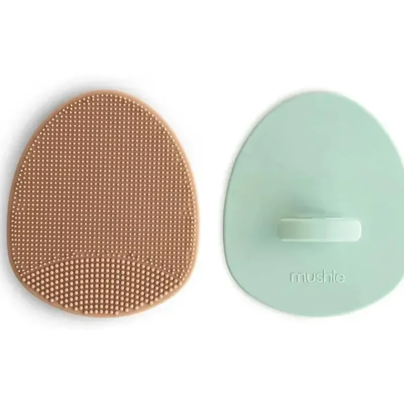 mushie__escova_para_touca_SKU9JL3iGWt_0.webp Mushie - Escova para touca de banho de bebê para pele seca, tratamento de eczema, pacote com 2, natural/azul Cambridge Best