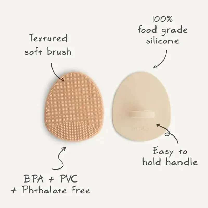 mushie__escova_para_touca_SKU9JL3iGWt_4.webp Mushie - Escova para touca de banho de bebê para pele seca, tratamento de eczema, pacote com 2, natural/azul Cambridge Best