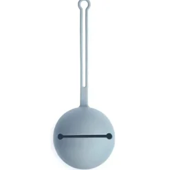 Mushie - Estojo porta chupeta de silicone, azul claro Online