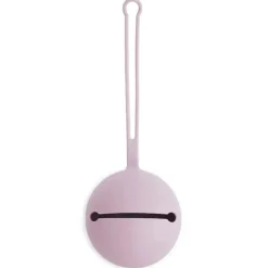 Mushie - Estojo porta chupeta de silicone, lilás suave Online