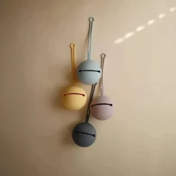Mushie - Estojo porta chupeta de silicone, lilás suave Online