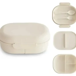 Mushie - Lancheira Bento, Marfim Outlet