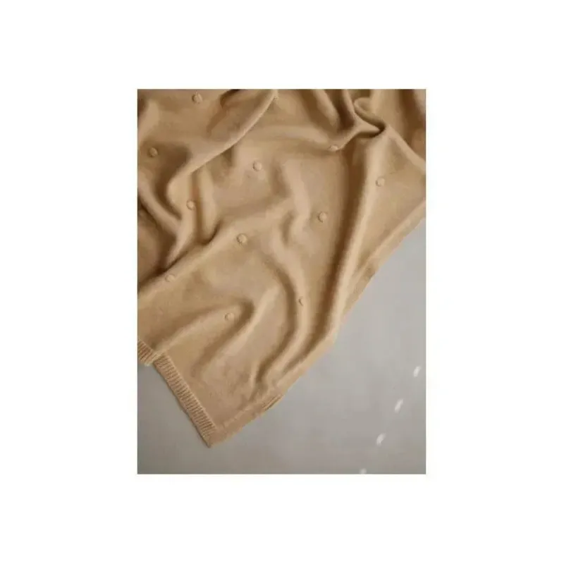mushie__manta_de_beb_tric_SKUhfEQWzSz_1.webp Mushie - Manta de bebê tricotada com bolinhas texturizadas - mostarda melange Online
