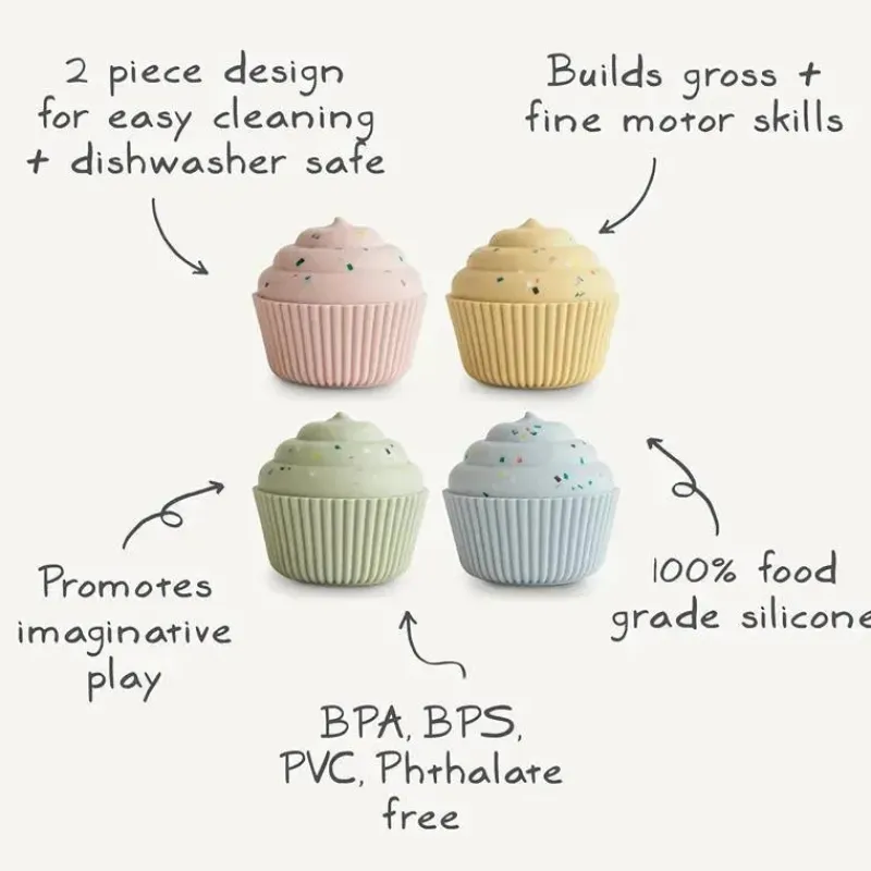 mushie__pacote_de__brinqu_SKUfpGJcT13_4.webp Mushie - Pacote de 4 brinquedos para cupcake de mistura e combinação de silicone, sem molde Hot