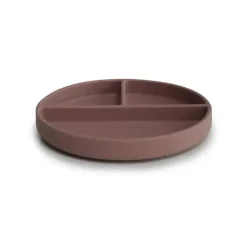 Mushie - Placa de sucção de silicone (malva nublado) New