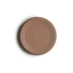 Mushie - Placa de Sucção de Silicone Bebê - Natural Hot