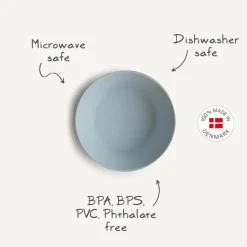 Mushie - Round Bowl Dinnerware Set, Powder Blue Hot