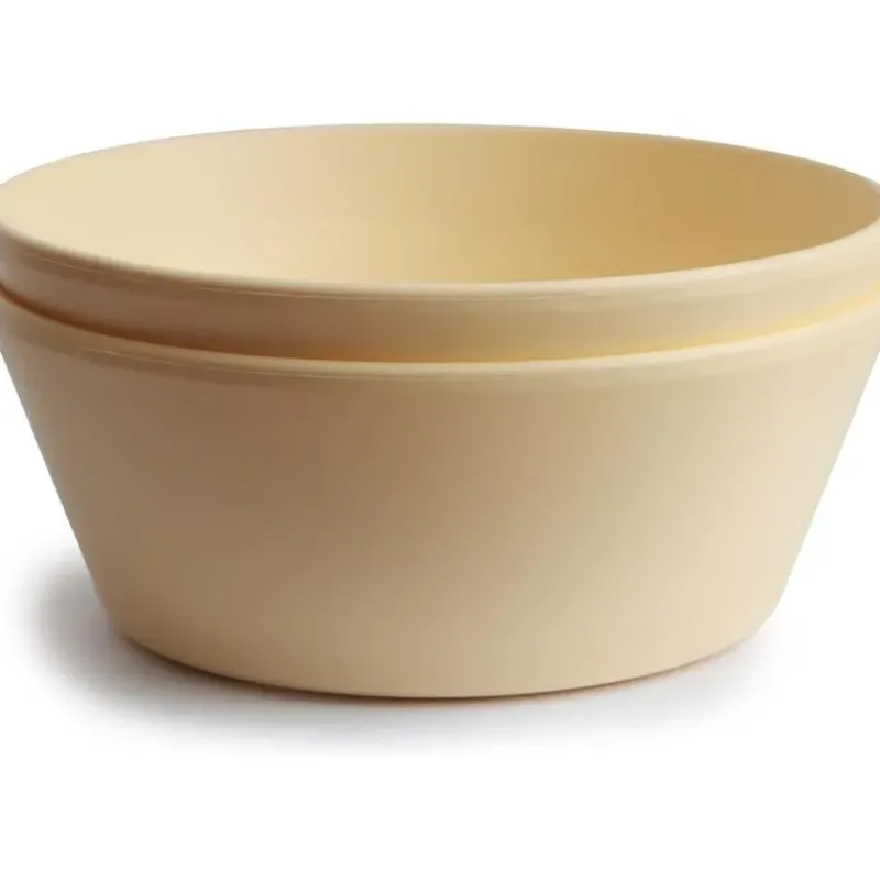 mushie__round_bowl_dinner_SKUyqsrDmRA_0.webp Mushie - Round Bowl Dinnerware Set, Pale Daffodil New