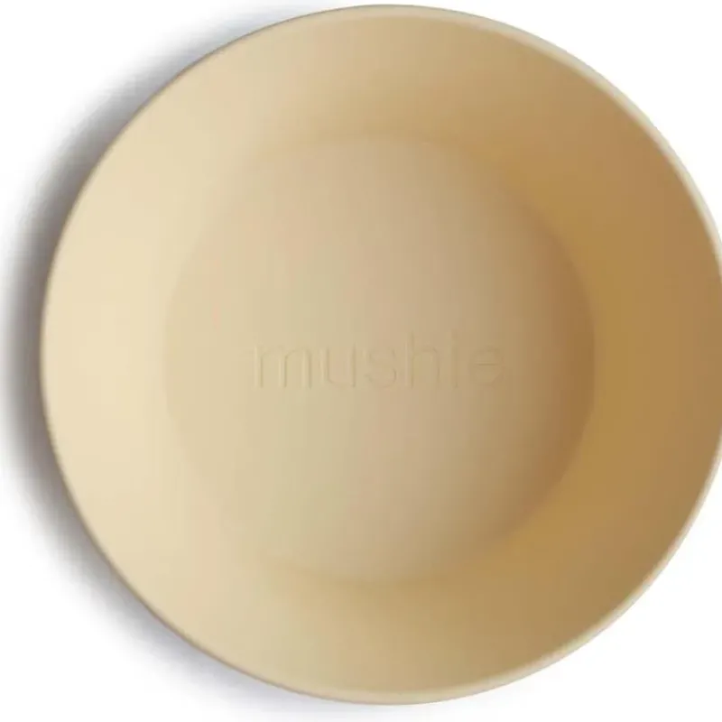 mushie__round_bowl_dinner_SKUyqsrDmRA_1.webp Mushie - Round Bowl Dinnerware Set, Pale Daffodil New