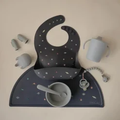 Mushie - Silicone Baby Bib, Planets Sale