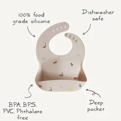 Mushie - Silicone Baby Bib, Kites Outlet