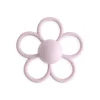 Mushie - Silicone Baby Daisy Rattle Teether Toy Hot