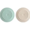 Mushie - Silicone Drain Stopper 2-Pk, Cambridge Blue/Shifting Sand Hot