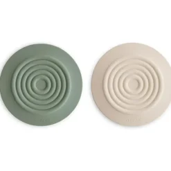 Mushie - Silicone Drain Stopper 2-Pk, Dried Thyme/Shifting Sand Discount