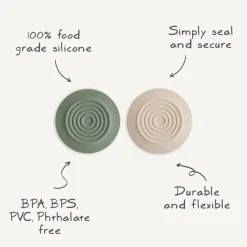 Mushie - Silicone Drain Stopper 2-Pk, Dried Thyme/Shifting Sand Discount
