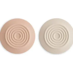 Mushie - Silicone Drain Stopper 2-Pk, Blush/Shifting Sand Hot