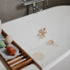 Mushie - Silicone Drain Stopper 2-Pk, Blush/Shifting Sand Hot