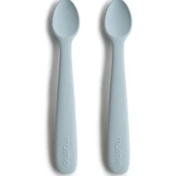 Mushie - Silicone Feeding Spoons, Powder Blue (2-Pack) Online