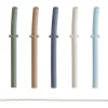 Mushie - Silicone Replacement Straws, Forest Clearance