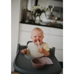 Mushie - Tigela de Sucção de Silicone Bebê - Nublado Malva Online