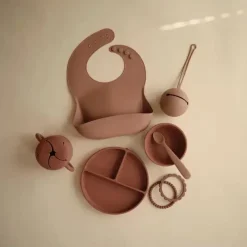 Mushie - Tigela de Sucção de Silicone, Woodchuck Sale