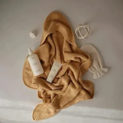 Mushie - Toalha de Algodão Orgânico para Bebês, Amarelo Outono Clearance
