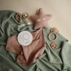 Mushie Lovely Cobertor Estrela Lovey - Natural New