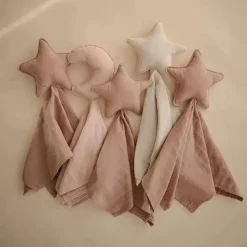 Mushie Lovely Cobertor Estrela Lovey - Natural New