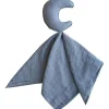 Mushie Lovely Cobertor Moon Lovey - Tradewinds Blue Hot