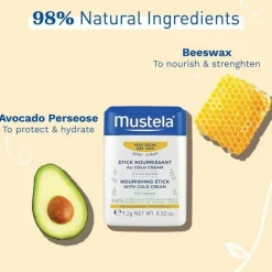 Mustela - Stick Nutritivo para Bebé, Hidratante para Lábios e Rosto para Pele Seca Discount