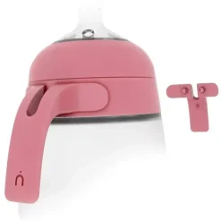 NanoBebe - Conjuntos de alças de encaixe rápido para mamadeira de silicone flexível, pacote com 2 rosa Outlet