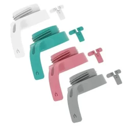 NanoBebe - Conjuntos de alças de encaixe rápido para mamadeira de silicone flexível, pacote com 2 rosa Outlet