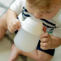NanoBebe - Conjuntos de alças de encaixe rápido para mamadeira de silicone flexível, pacote com 2 rosa Outlet