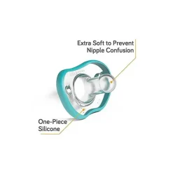 NanoBebe - Flexy Pacifier 2Pk, White (0-3 months) Sale