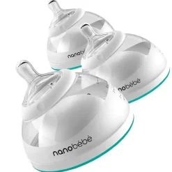 NanoBebe - Garrafa de Leite Materno 3Pk, Azul-petróleo Best